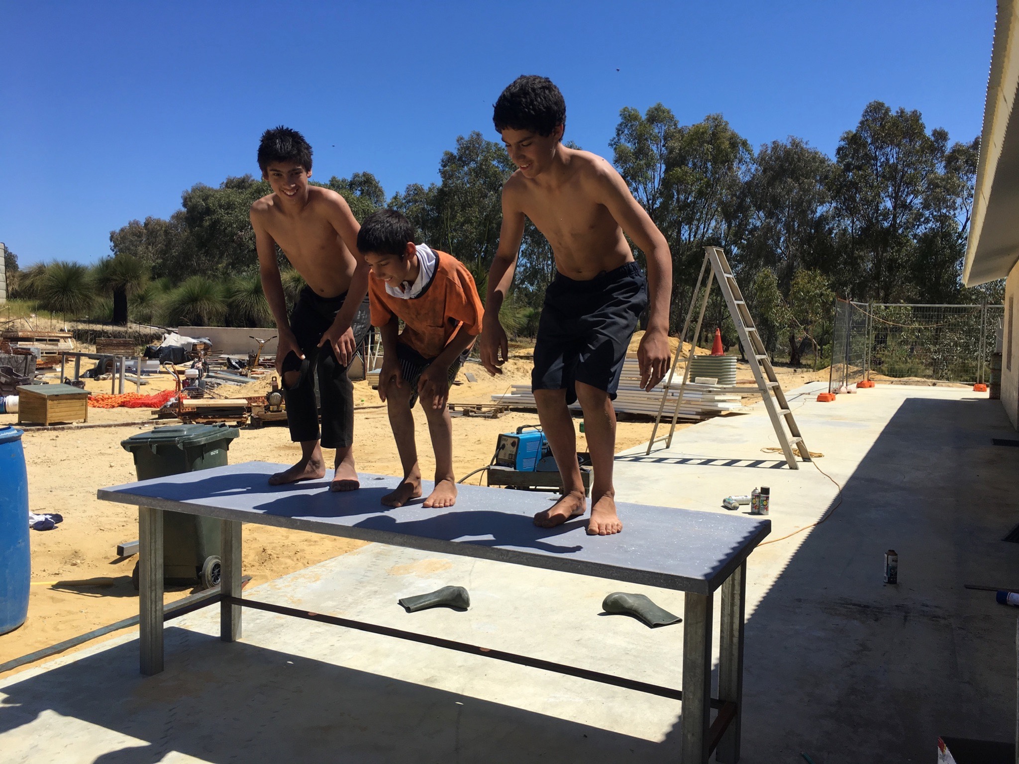 17 October 2018 Testing the GFRC Bench #1 