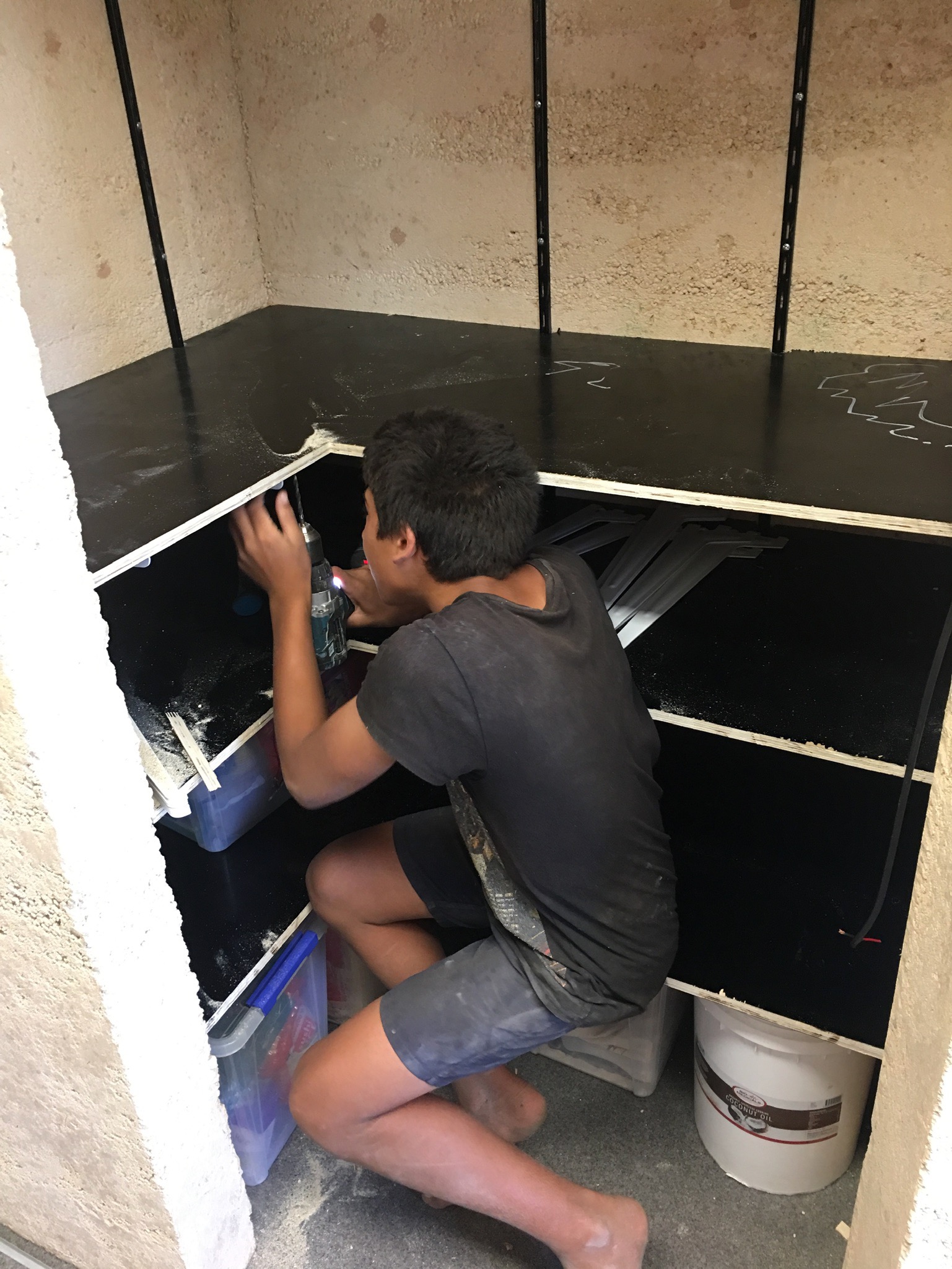 12 January 2019 Starting the Pantry Shelviing