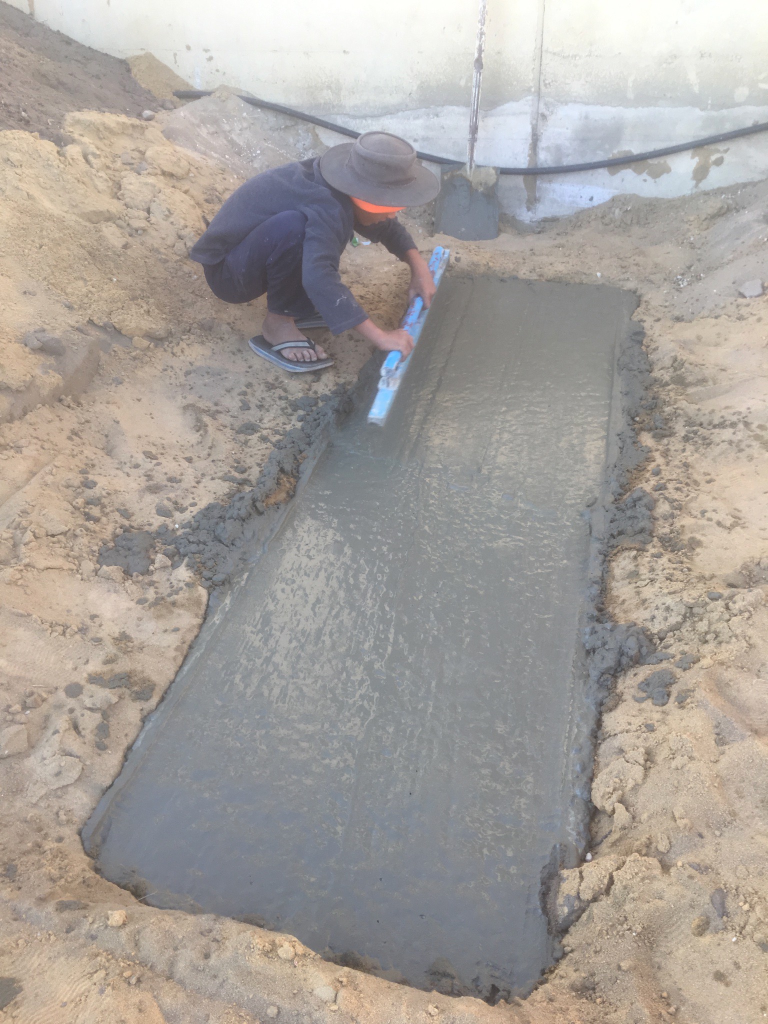 29 March 2019 N Verandah Base Foundation Concrete