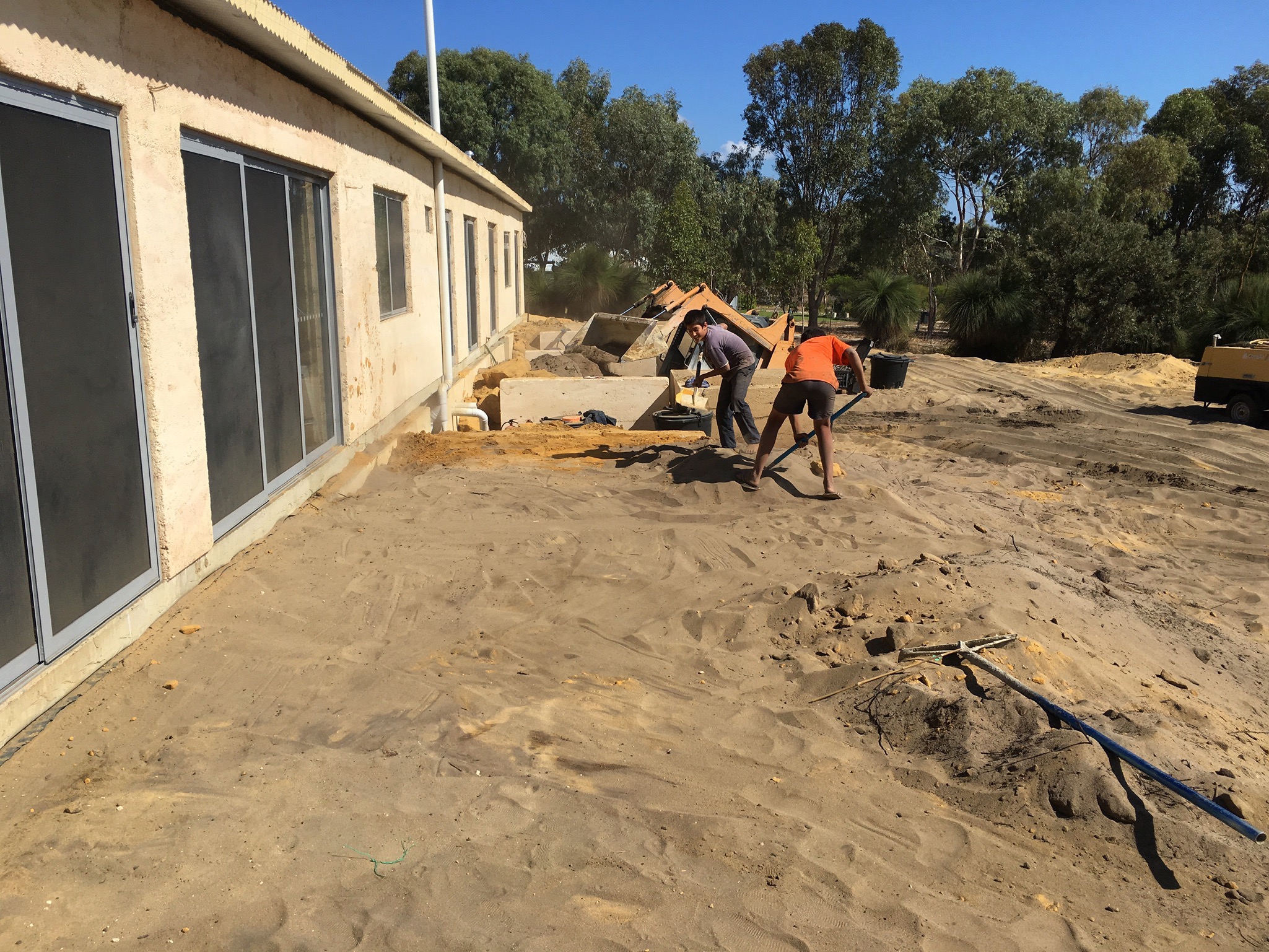 12 April 2019 N Verandah Filling with Sand