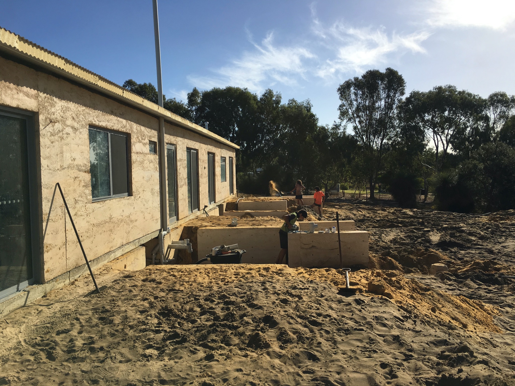 12 April 2019 N Verandah Filling with Sand