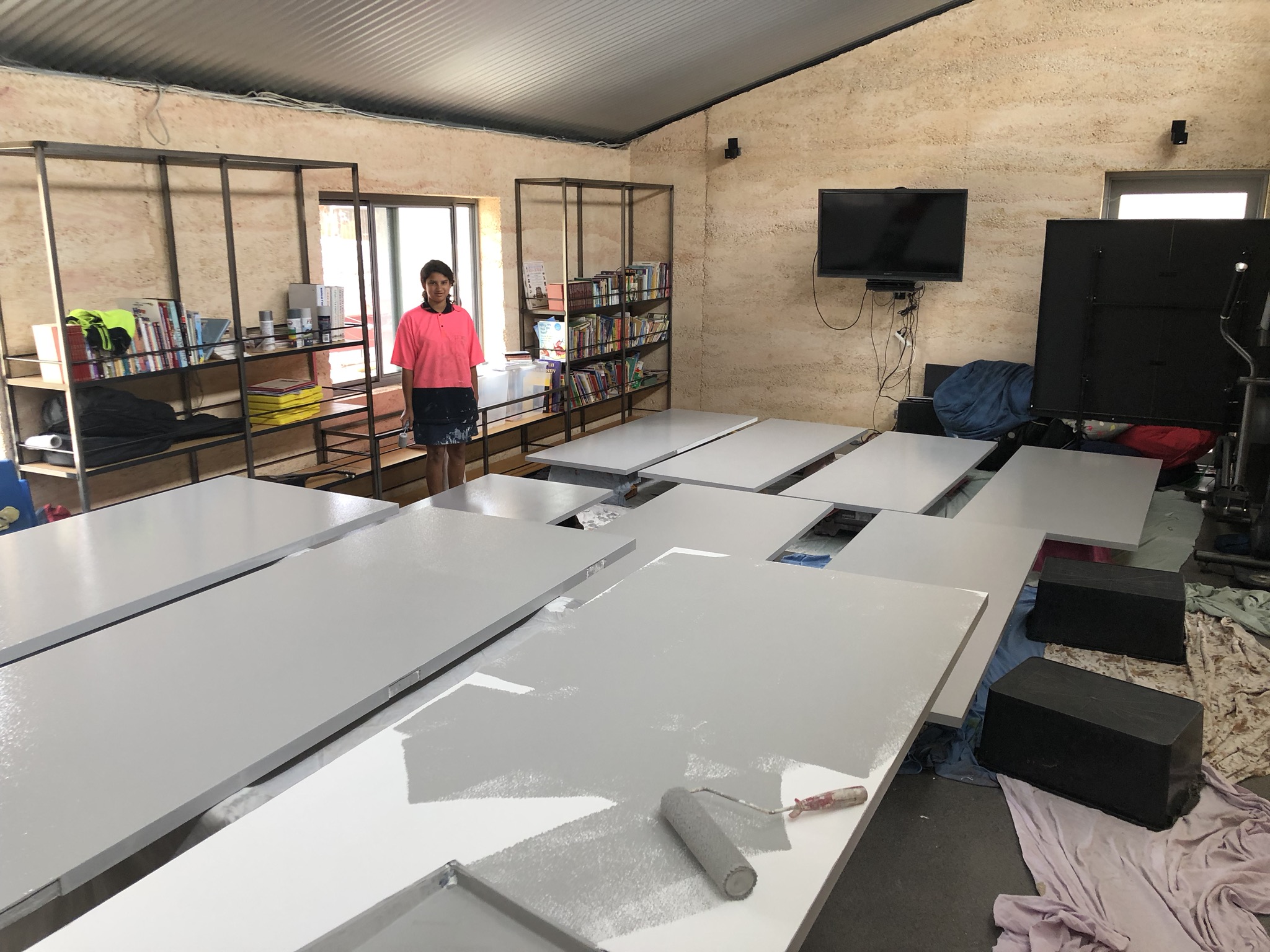 3 October 2019 Painting the Doors!