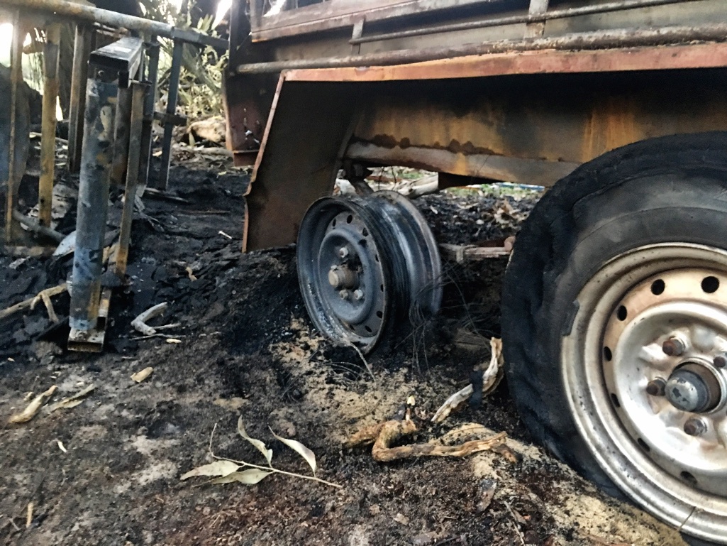  An unexpected fire 🔥 that God REALLY proetcted us from - took out a few things including our trailer and part of the compressor.  