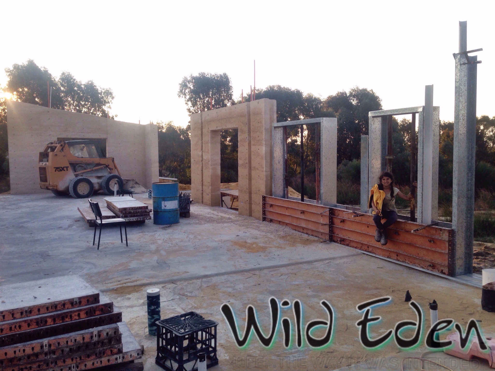 22 September 2015 House wall 2 complete, #3formed up 